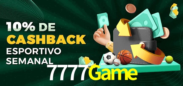 10% de bônus de cashback na 7777Game